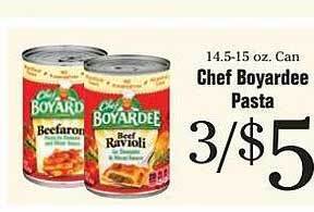 Morton Williams Chef boyardee pasta offer