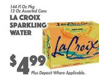 The Food Emporium La croix sparkling water offer