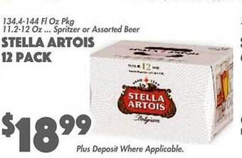 The Food Emporium Stella artois 12 pack offer