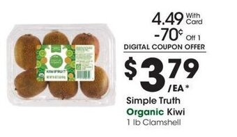 Kroger Simple Truth Organic Kiwi offer