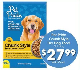 Kroger Pet Pride Chunk Style Dry Dog Food offer