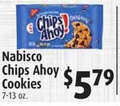 Gristedes Nabisco chips ahoy cookies offer
