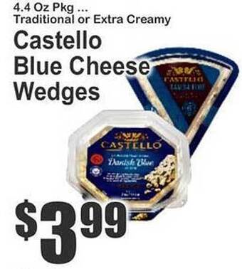 Key Food Castello blue cheese wedges offer