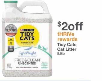 Kinney Drugs Tidy cats cat litter offer