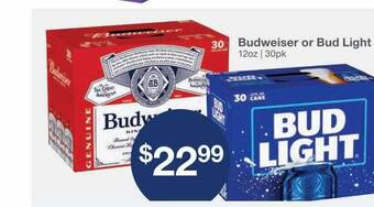 Kinney Drugs Budweiser or bud light offer