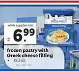 Lidl Frozen pastry with greek cheese filling offer