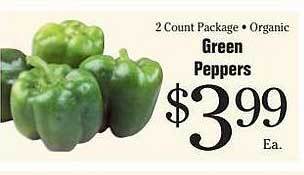 Morton Williams Green peppers offer