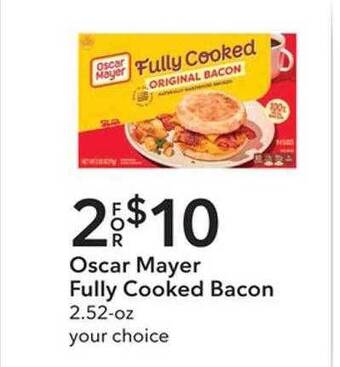 Publix Oscar mayer fully cooked bacon offer
