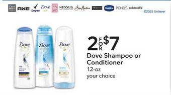 Publix Dove shampoo or conditioner offer