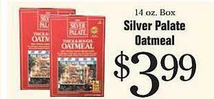 Morton Williams Silver palate oatmeal offer