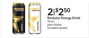 Publix Rockstar energy drink offer