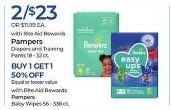 Rite Aid Pampers offer