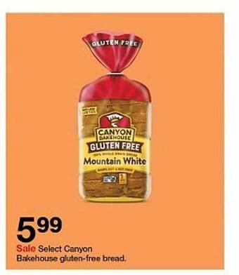 Target Select canyon bakehouse gluten-free bread offer
