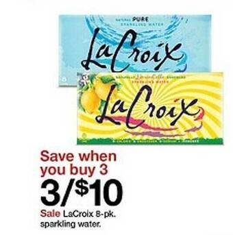 Target Lacroix 8-pk sparkling water offer
