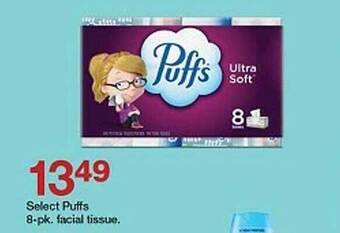 Target Select puffs 8-pk facial tissue offer