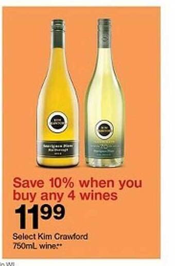Target Select kim crawford wine offer