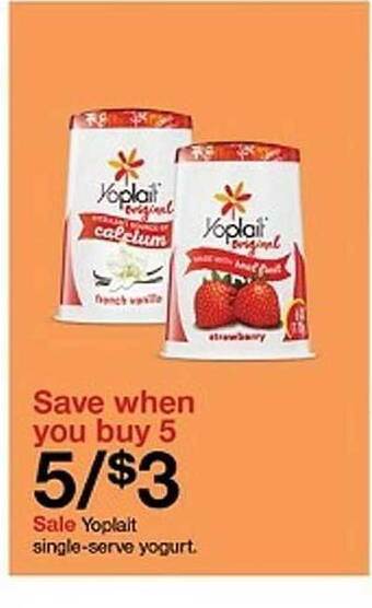 Target Yoplait single-serve yogurt offer