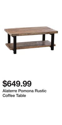 Kohl's Alaterre pomona rustic coffee table offer