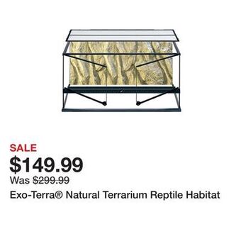 Petsmart Exo-terra® natural terrarium reptile habitat offer