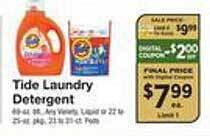 The Fresh Grocer Tide laundry detergent offer