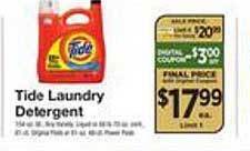 The Fresh Grocer Tide laundry detergent offer