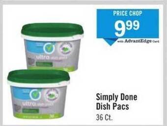 Price Chopper Simply done dish pacs offer