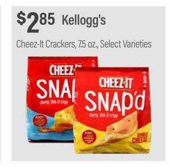Commissary Kellogg's cheez-it crackers offer