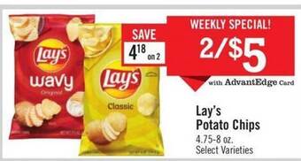 Price Chopper Lay's potato chips offer