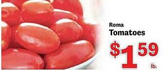 Food Depot Roma tomatoes offer