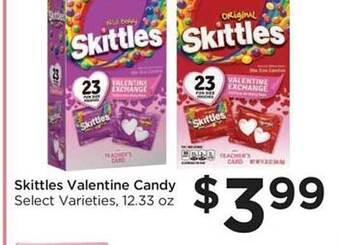 Food 4 Less Skittles valentine candy offer