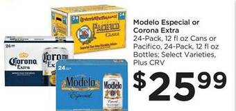 Food 4 Less Modelo especial or corona extra offer