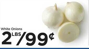 Food 4 Less White onions offer