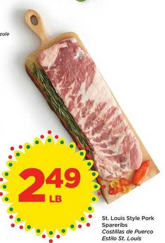 Food 4 Less St. louis style pork spareribs offer