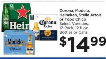 Food 4 Less Corona, modelo, heineken, stella artois or topo chico offer