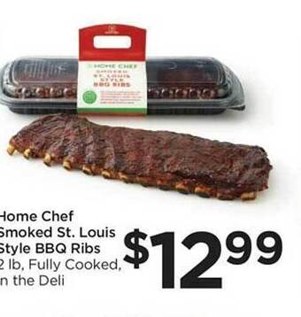 Food 4 Less Home chef smoked st. louis style bbq ribs offer