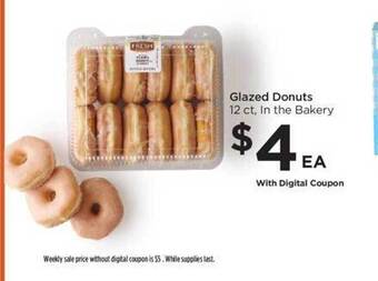 Food 4 Less Glazed donuts offer