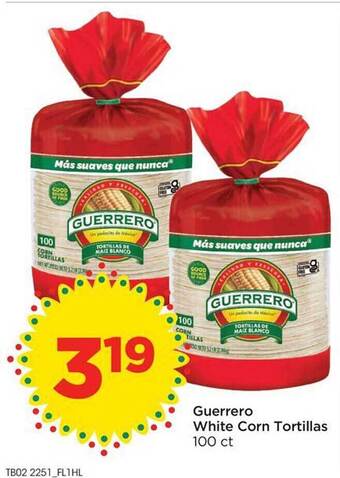 Food 4 Less Guerrero white corn tortillas offer