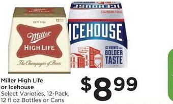 Food 4 Less Miller high life or icehouse offer