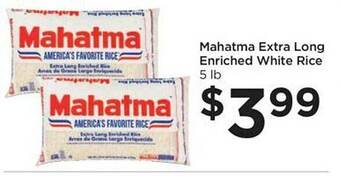 Food 4 Less Mahatma extra long enriched white rice offer