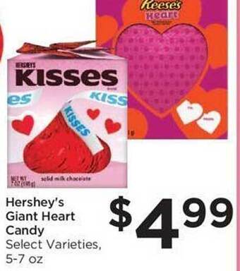 Food 4 Less Hershey's giant heart candy offer