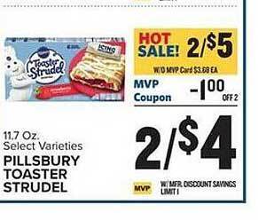 Food Lion Pillsbury toaster strudel offer