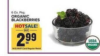 Food Lion Organic blackberries offer