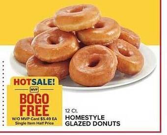 Food Lion Homestyle glazed donuts offer