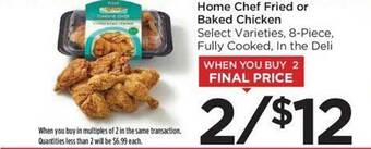 Food 4 Less Home chef fried or baked chicken offer