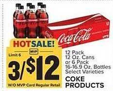 Food Lion Coke products offer