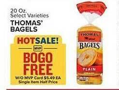 Food Lion Thomas' bagels offer