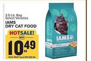Food Lion Iams dry cat food offer