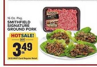 Food Lion Smithfield signature ground pork offer