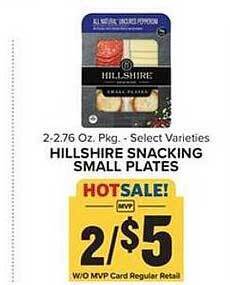 Food Lion Hillshire snacking small plates offer