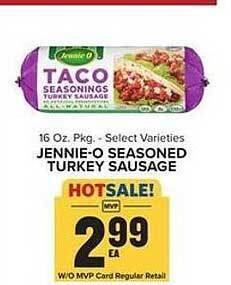 Food Lion Jennie-o seasoned turkey sausage offer